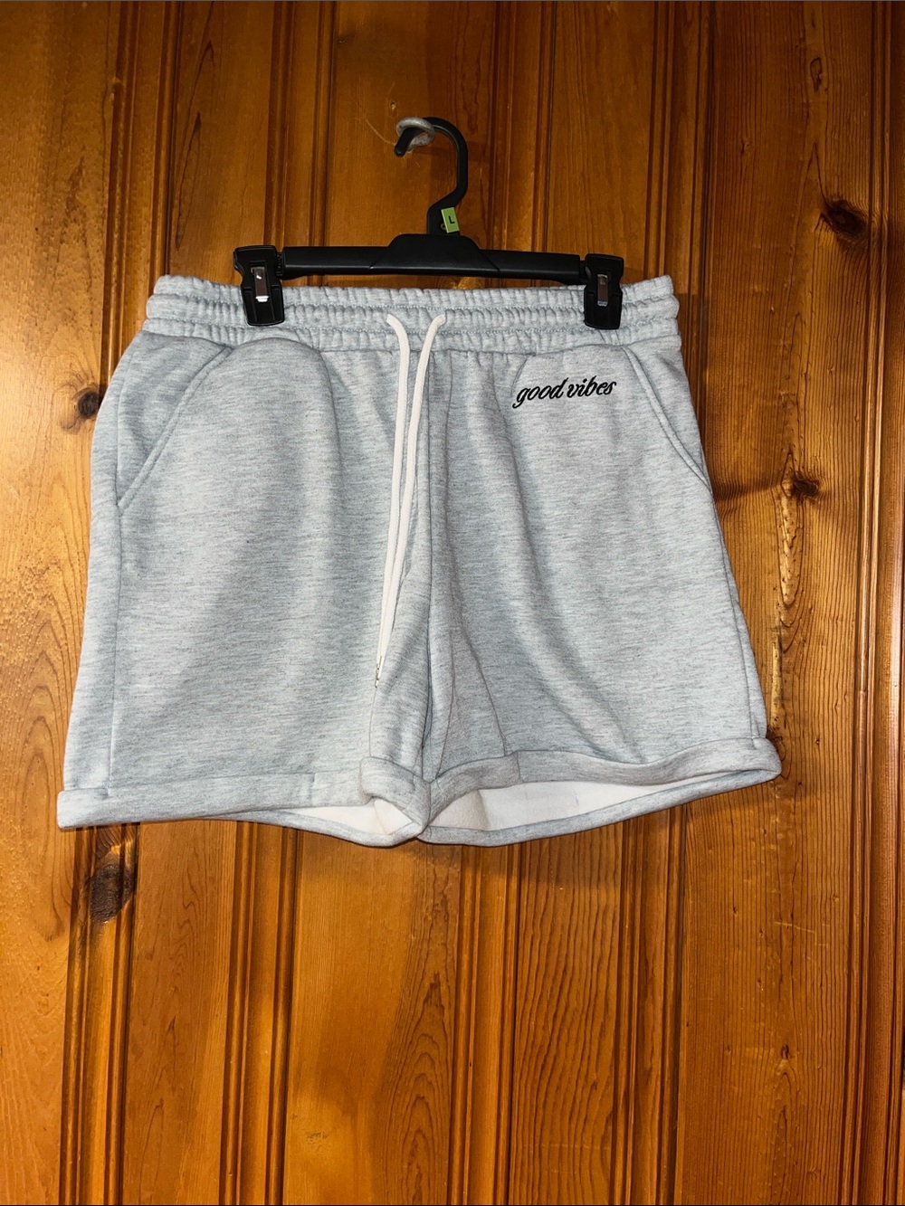 Good Vibes Women's Heather Gray Lounge Shorts